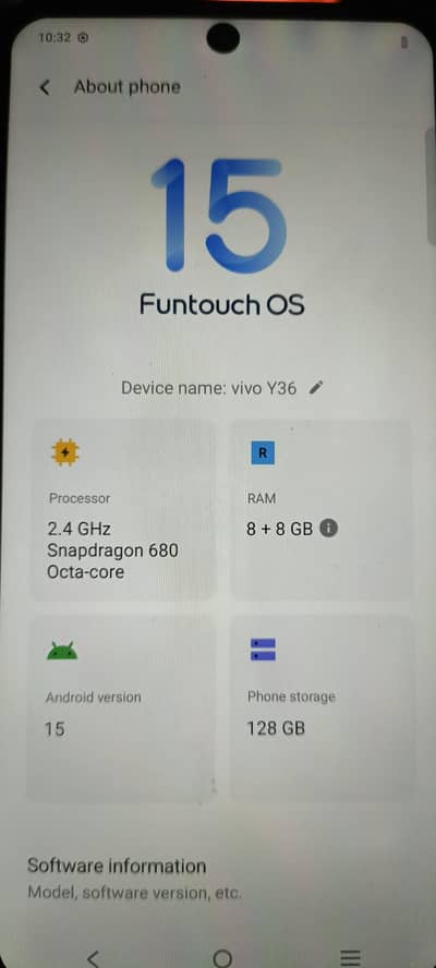 Vivo Y36 Black Color