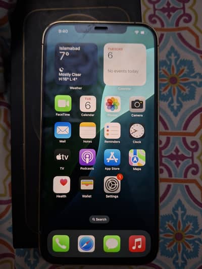 Iphone 12pro Max Gold 128Gb PTA approved