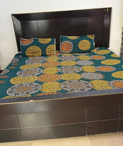 Double Bed with Mattress for Sale