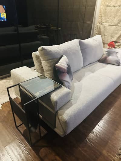 3 SEATER RECLINER SOFA IN BOUCLE