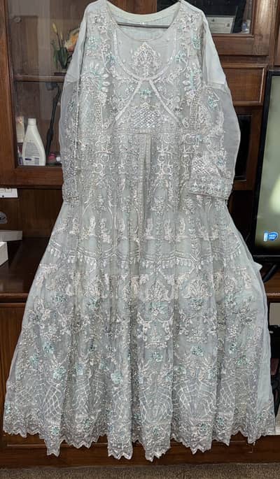 3 piece Chiffon heavy Maxi