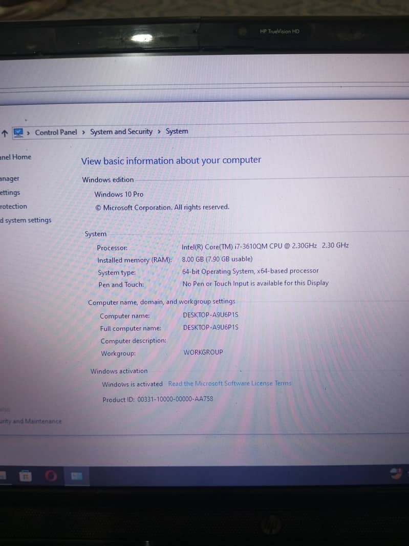 HP i7 3rdQM Processor 1