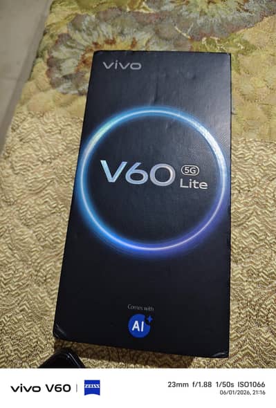 vivo v60 light 5G 12/256 new fone h only 15 din use hoa h