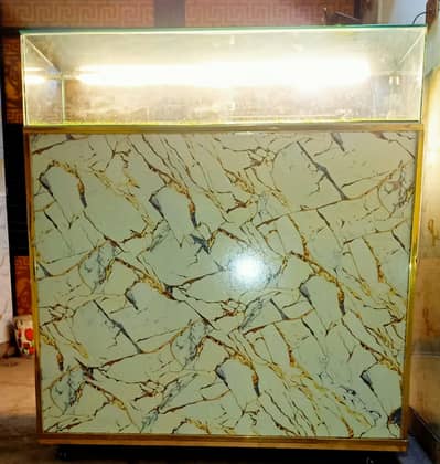 Elegant Wood glass counter