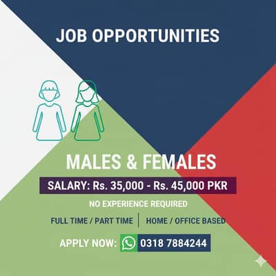Part time full time office work home base jobs available