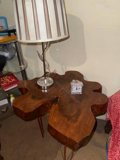 Handcrafted Natural Wood & Epoxy Resin Coffee Table