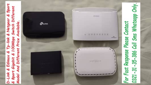 tplink netgear dlink 8port switch