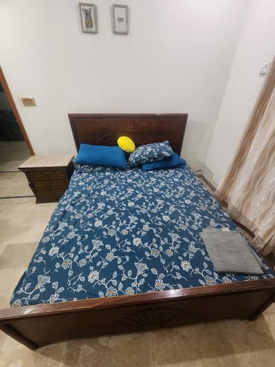 Double Size Bed Along With Mattress