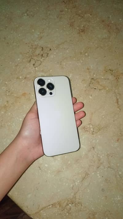 Iphone 16 pro max jv with box 96 battery health golden colour