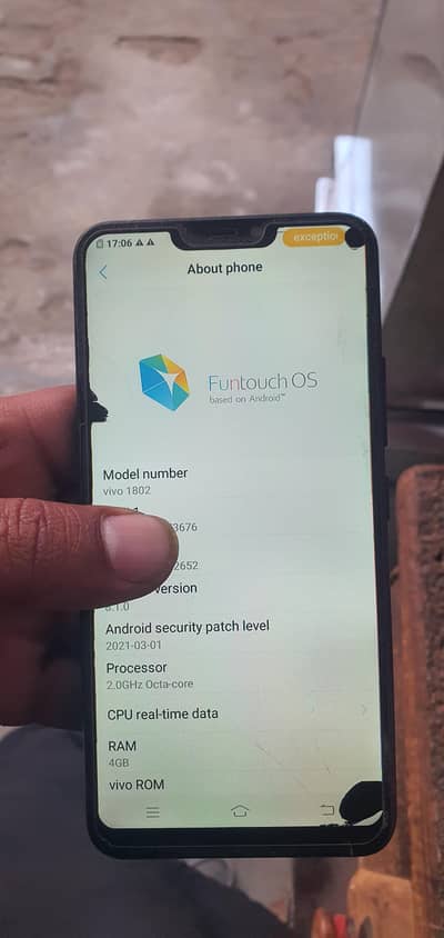 vivo 1802 4.64 best for hot spot