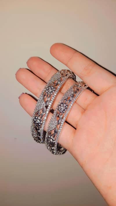 Silver Zircon Jewelry Set