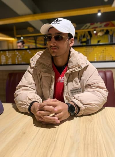 Aesthetic Sand Color Puffer Jacket - Export Quality - Like New