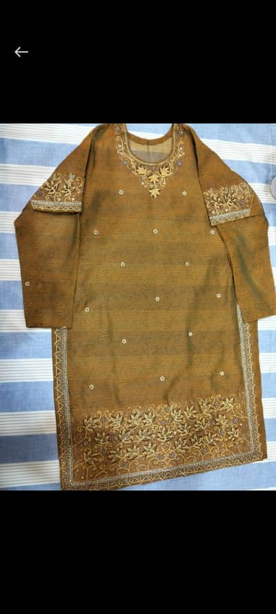 handwork embroidery suit (3 piece w shameez)