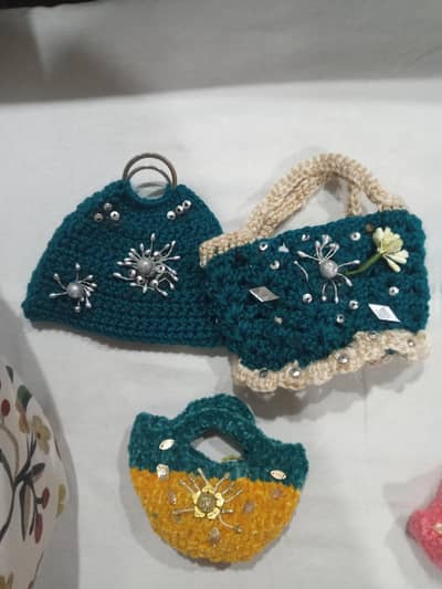 Handmade nitted Small bags for girls