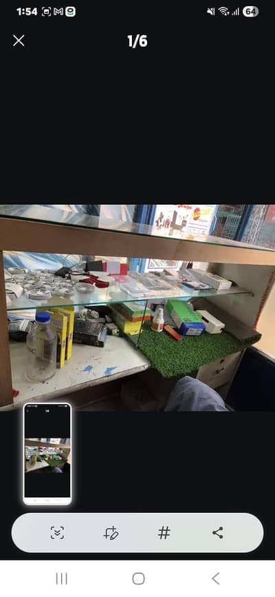 2 counters mobile accessories and repairing counter for sale