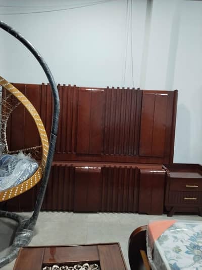 bed , side tables and dressing