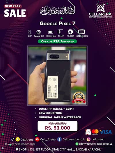 New Year Sale GOOGLE PIXEL 7 PIXEL 7A PIXEL 6 APPROVED - CELLARENA