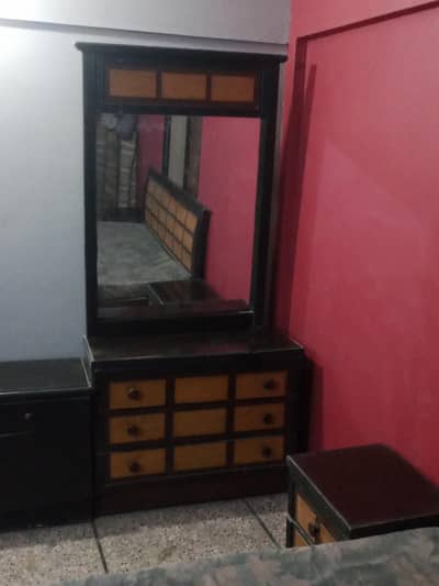 double bed dressing table cupboard,side table full furniture