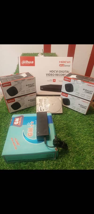 dahua 4 cameras complete package with installation