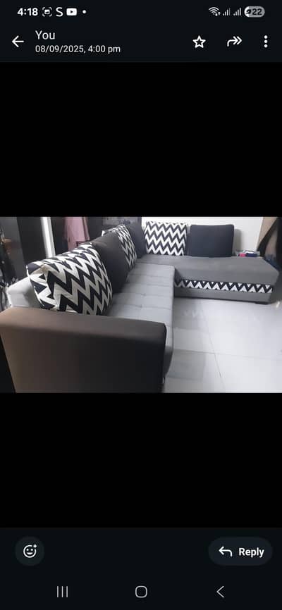 L shap sofa 10/10 condition