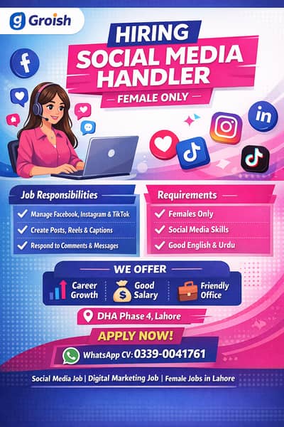 Social Media Handler (Female Only)