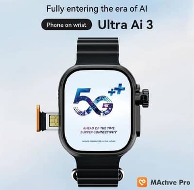 PTA Approved S8 Max Ultra SIM Smart Watch 1.99" Display