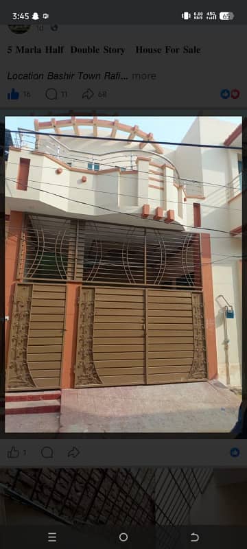 Basheer Town 5Marla Duble Story House For Sale