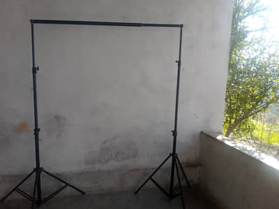 background stand for green screen and decorations