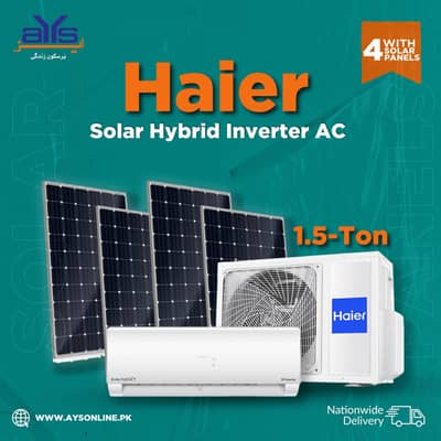 Haier Solar Hybrid 1.5 ton T3  new