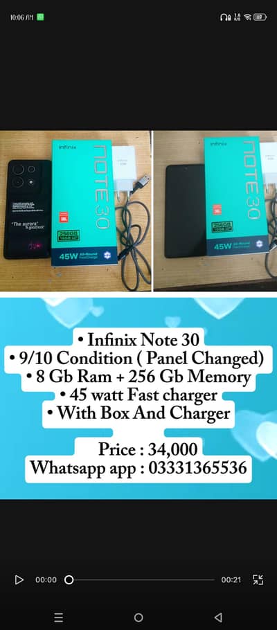 Infinix Note 30 For sale
