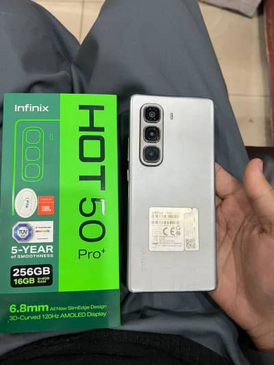 infinix hot 50 pro plus Edge touch 6 month wrranty with box 16/256