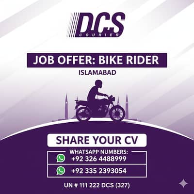 DCS COURIER IS URGENT HIRING IN ISL OR LHR