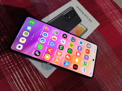 Glaxy A73-5G 8/256 Complete Box Official PTA 10:9/5