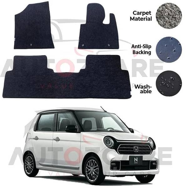 Honda N One Genuine Fitting Carpet Floor Mat 3PCS - Model 2020-2025