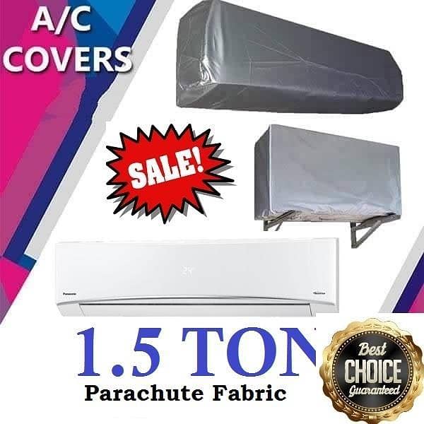 Waterproof and Dust Cover for 1.5 Ton AC Units, Indoor & Outdoor, Parachute