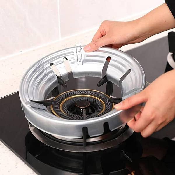 Gas stove Cover Gas Saving Cover Silver Energy saving, windproof, high temperature resistance, anti-agin