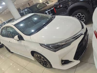 Toyota Corolla Altis Grande black with white 2026 model zero meter