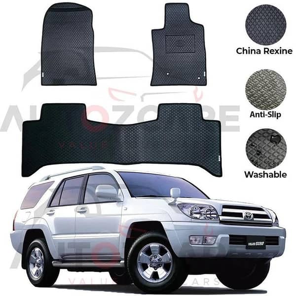 Toyota Hilux Surf China Rexine Floor Mat 3PCS - Model 2003-2009