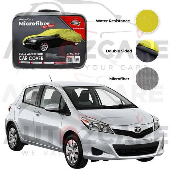 Toyota Vitz Microfiber Car Top Cover Model 2021-2025