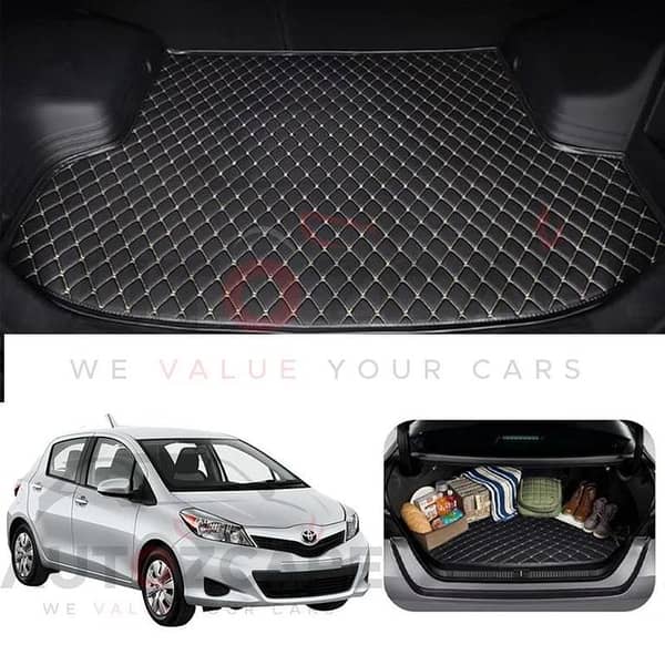 Toyota Vitz 7D Custom Car Trunk Mat - Model 2021-2025