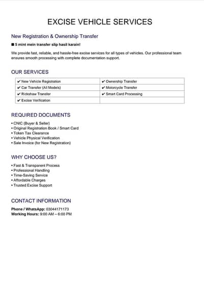 bike car rickshaw Transfer and new registration service