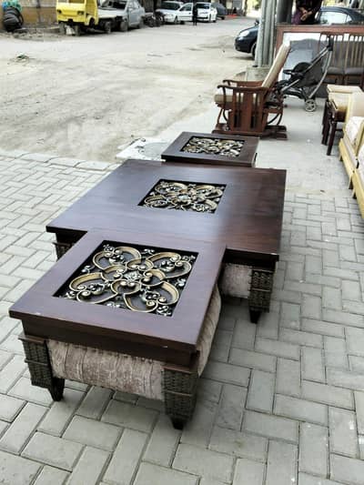 centre table 3 set pure wood