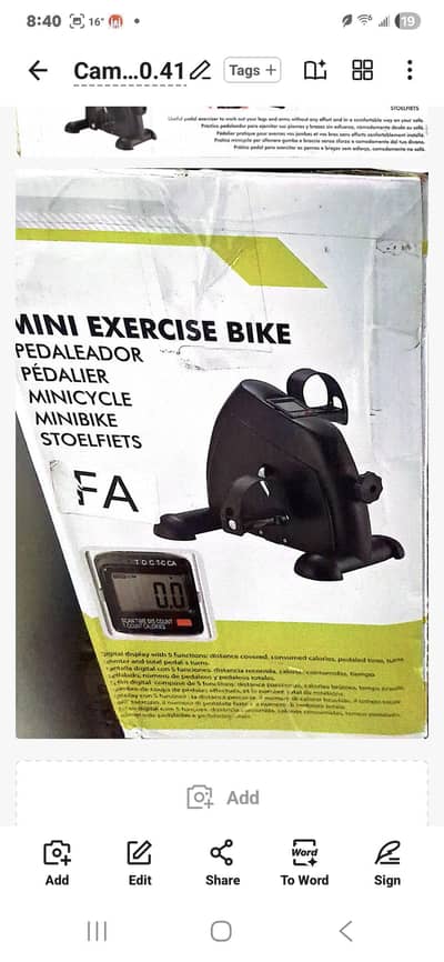 Mini Exercise Bike