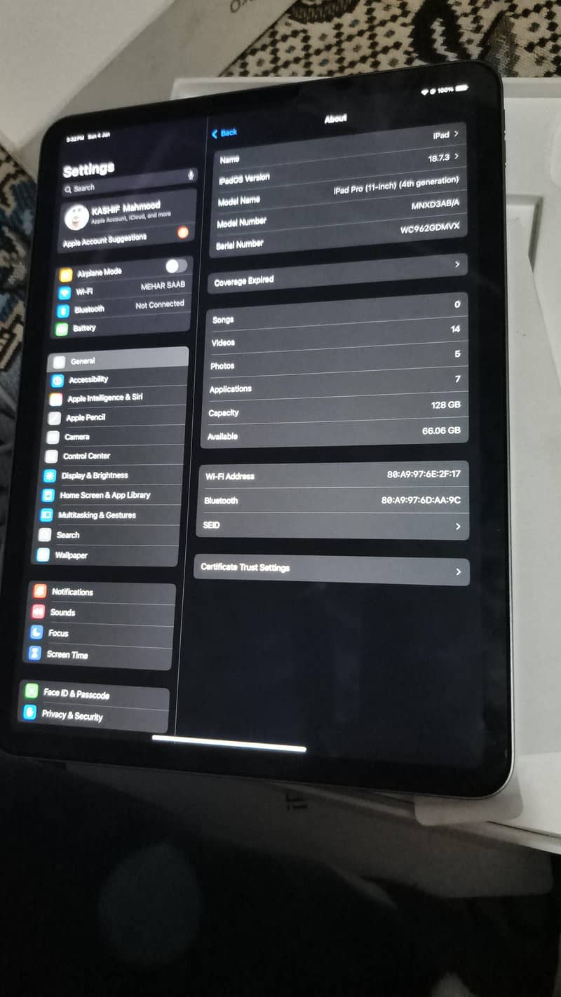 Apple iPad Pro M2 (11-inch) – WiFi – 128GB | Open Box 0