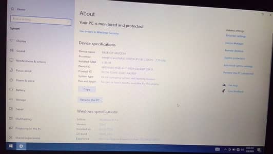 Toshiba laptop i3 6th generation