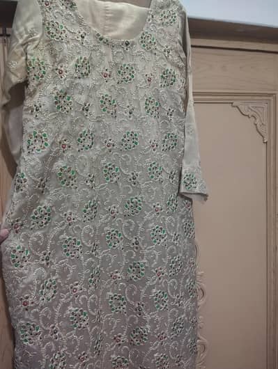 masoori dress with full embroidery and embedded stones