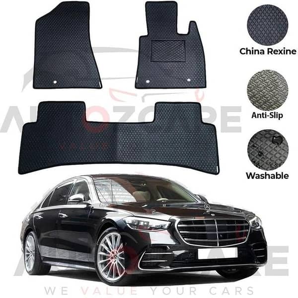 Mercedes S580e China Rexine Floor Mat 5PCS - Model 2022-2025