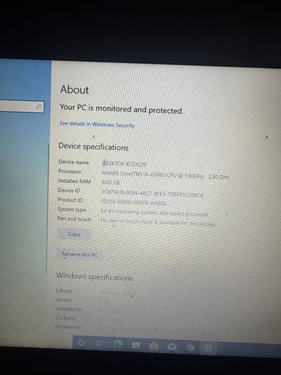 Dell i5 4th generation
