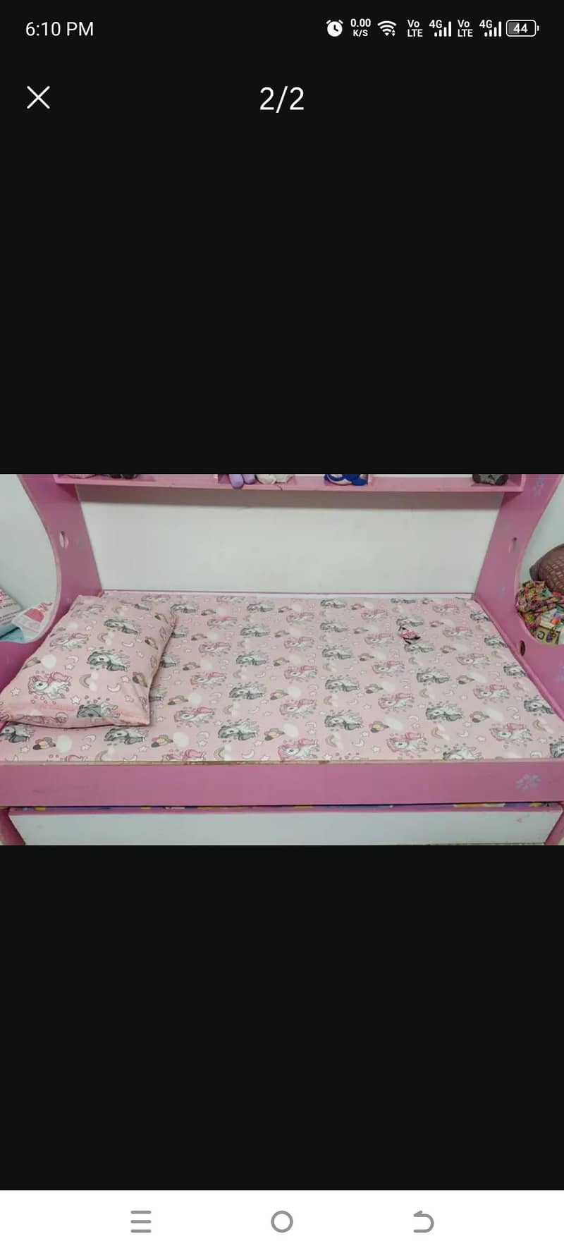 bed with under bed 0