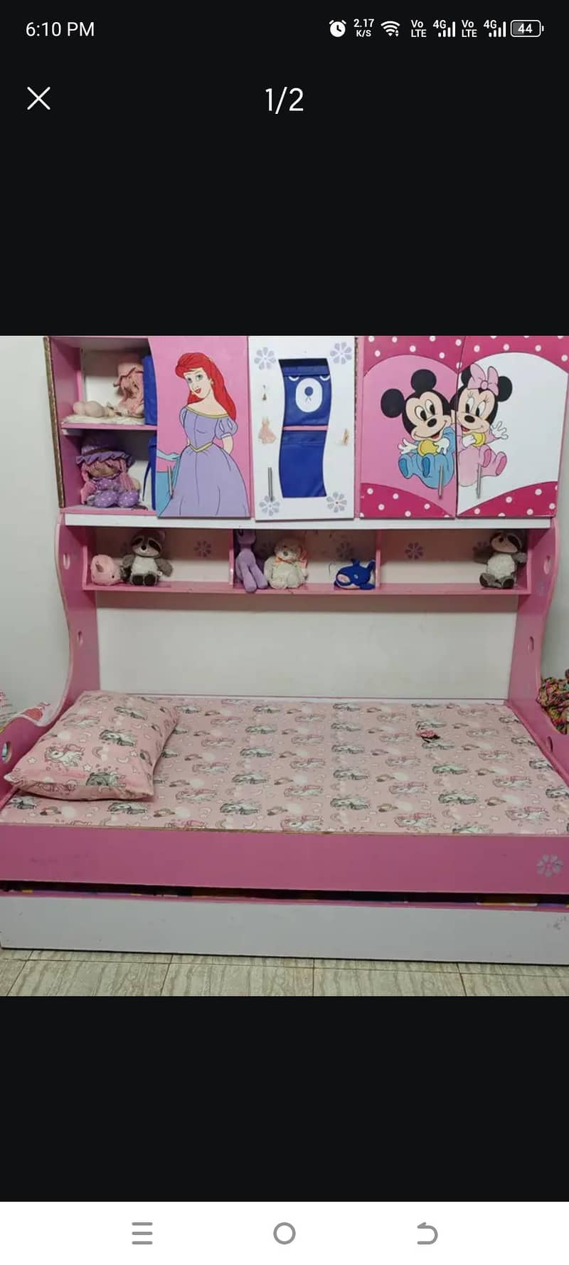 bed with under bed 1